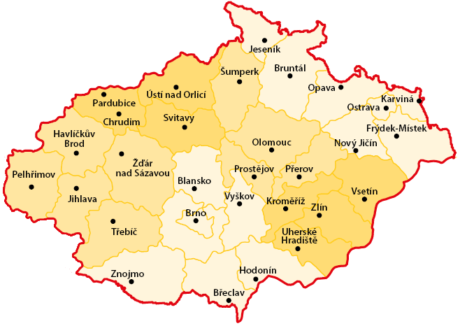 Distribuční mapa